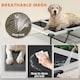 image 6 of PawHut Portable Elevated Dog Bed with Removable Canopy | Grey | Light Grey