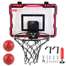 Door-Mounted Mini Basketball Hoop Set – Indoor & Outdoor Play for Kids, Teens, and Adults