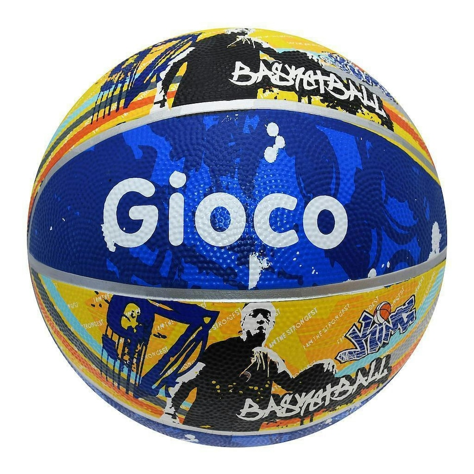 Gioco Street2 Basketball - Yellow/Blue - 6