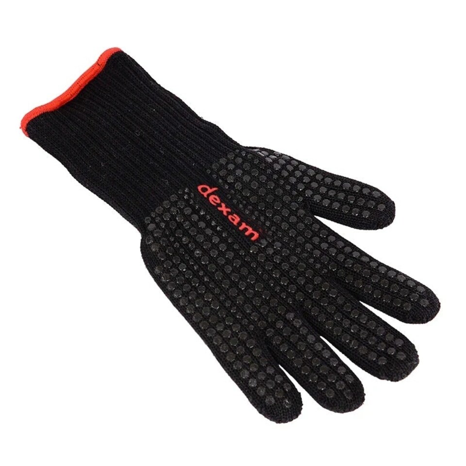 image 1 of Dexam Heat Resistant Grilling Glove Black