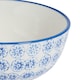 image 4 of Nicola Spring Hand-Printed Rice Bowls - 12cm - Navy - Pack of 6 Blue