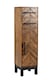 image 1 of Parquet 1 Door 2 Drawer Cabinet - Mango Wood/Iron - L30 x W30 x H110 cm - PP Finish