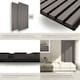 image 4 of Acoustic Wall Panels with Wood Veneer Slats, Thick Felt and Easy to Install | Grey | light gray oak | 120 x 60 x 120 cm | 2