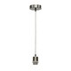 image 2 of First Choice Lighting Set of 2 Carss Satin Nickel Ceiling Pendant Flex Suspension Kits for Easy Fit Shades Silver