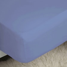 Belledorm Easycare Percale Fitted Sheet - Sky Blue - Kingsize