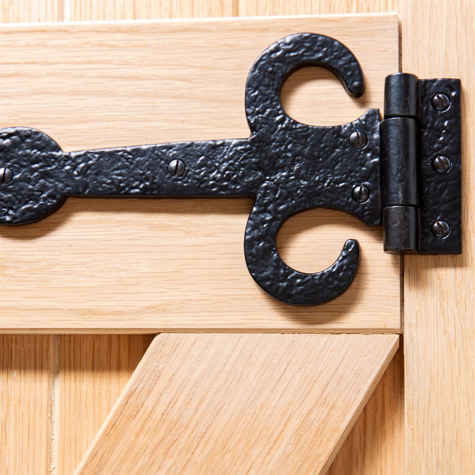 image 1 of Hammer & Tongs Arrowhead T-Hinge - W230mm - Black | Black | Black