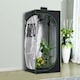 image 2 of Outsunny Mylar Hydroponic Grow Tent w/ Floor Tray for Indoor Plant 60x60x140cm