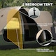 image 4 of Outsunny 2 Room Camping Tent with Rainfly & Screen Panels