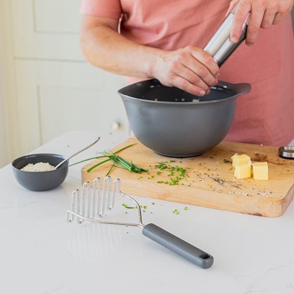 image 1 of KitchenAid Classic Masher Charcoal Grey