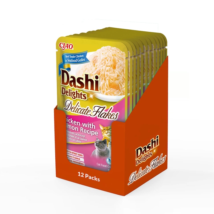 Dashi Delights Delicate Flakes Chicken With Salmon Recipe (12 X 40G)