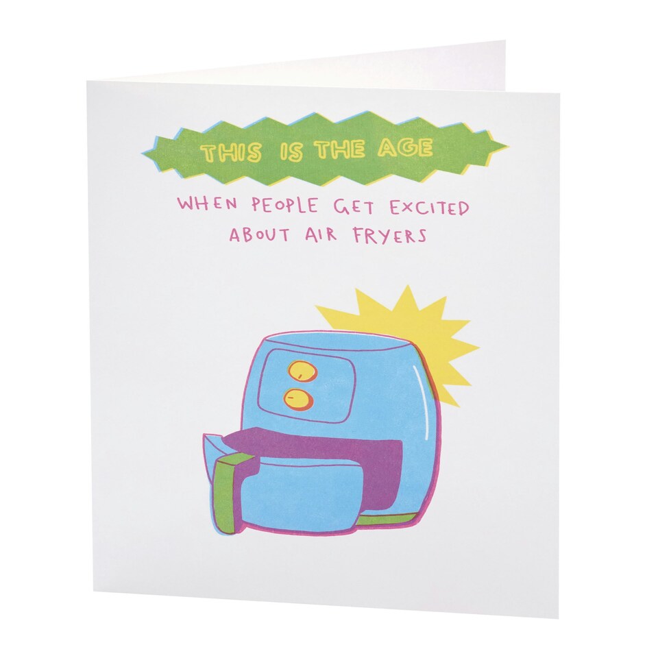 image 1 of Humour Birthday Card - Air Fryer