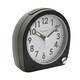 image 2 of Hometime Round Alarm Clock Light, Snooze, Sweep - Black Black