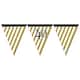 image 1 of Creative Party Black And Gold Milestone Paper Flag Bunting - Black/Gold - 90