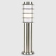 image 3 of ValueLights Wharf Bollard Pair of Silver Outdoor Bollard Light 450mm