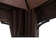 image 9 of Outsunny 3 x 3m Garden Gazebo Outdoor Gazebo Canopy Shelter with Curtains and Steel Frame for Lawn Yard and Deck Coffee