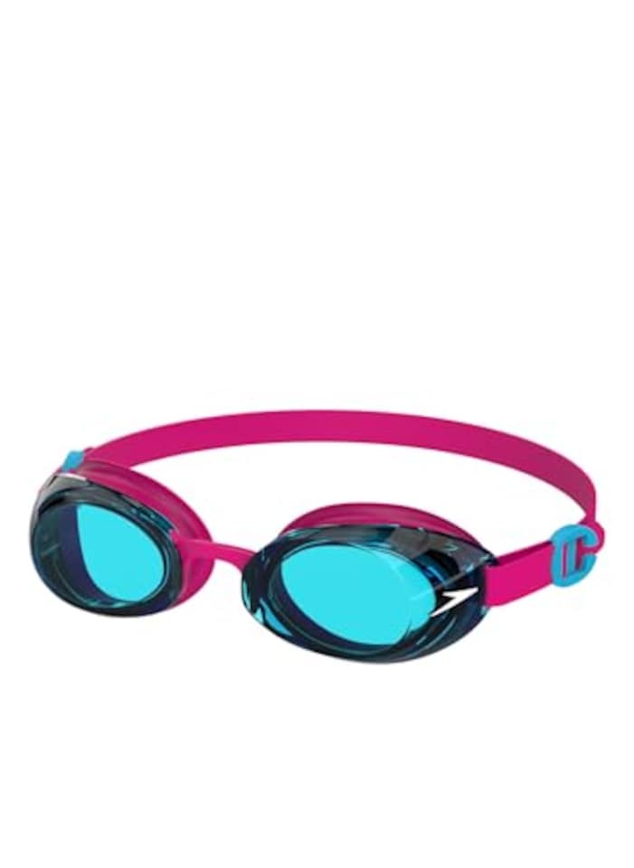 image 1 of Speedo Unisex Kids Jet 2.0 Swiming Goggles | Enhanced Vision, Electric Pink/Azure Blue, One Size