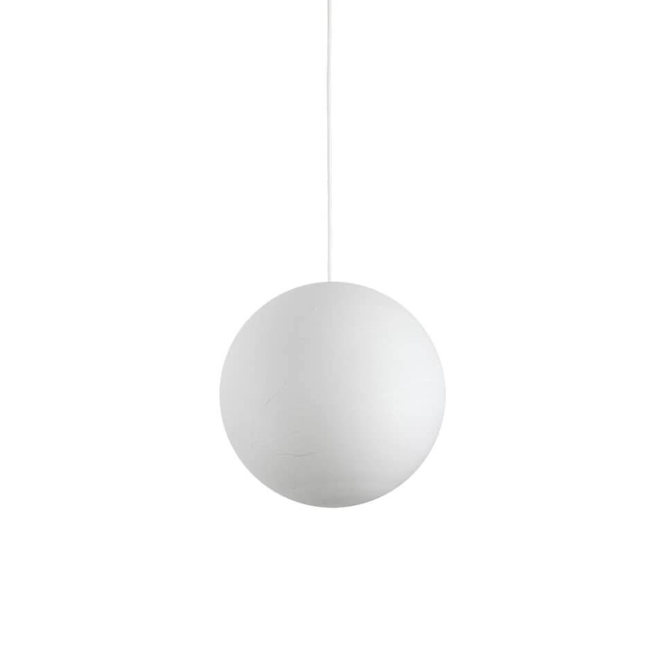image 1 of Carta Indoor Globe Ceiling Pendant Lamp 1 Light White, E27