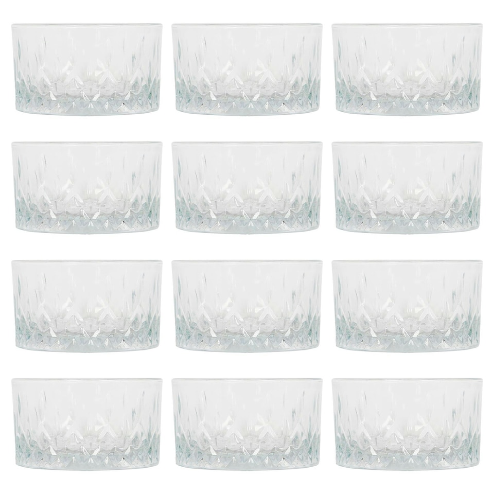 image 1 of LAV Odin Glass Snack Bowls - 9.5cm - Pack of 12 Clear
