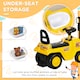 image 4 of HOMCOM Kids Ride-On Forklift Truck w/ Fork Tray, Under Seat Storage, Backrest | Yellow