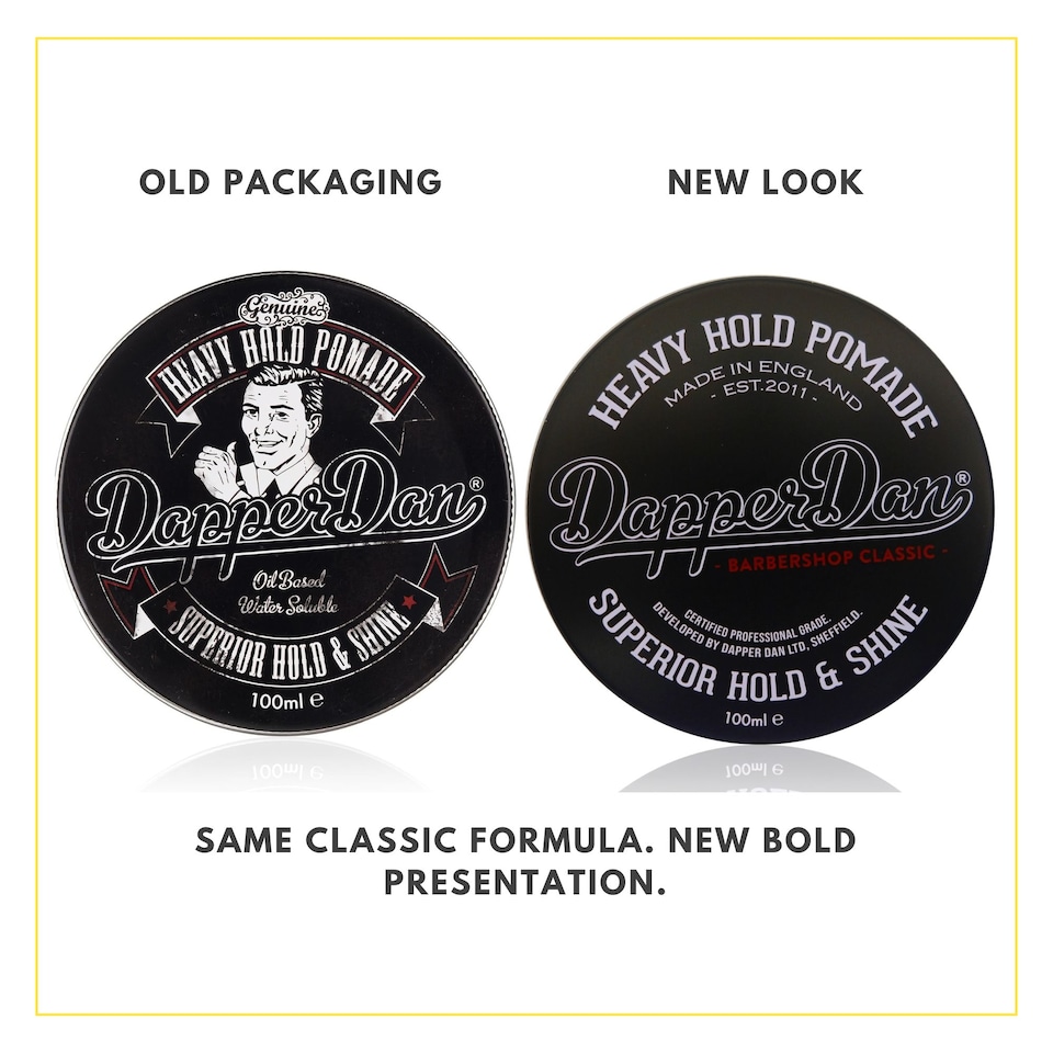 image 1 of Dapper Dan Heavy Hold Pomade 100ml | Black