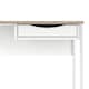 image 7 of Function Plus Desk 1 Drawer in White with Oak Trim