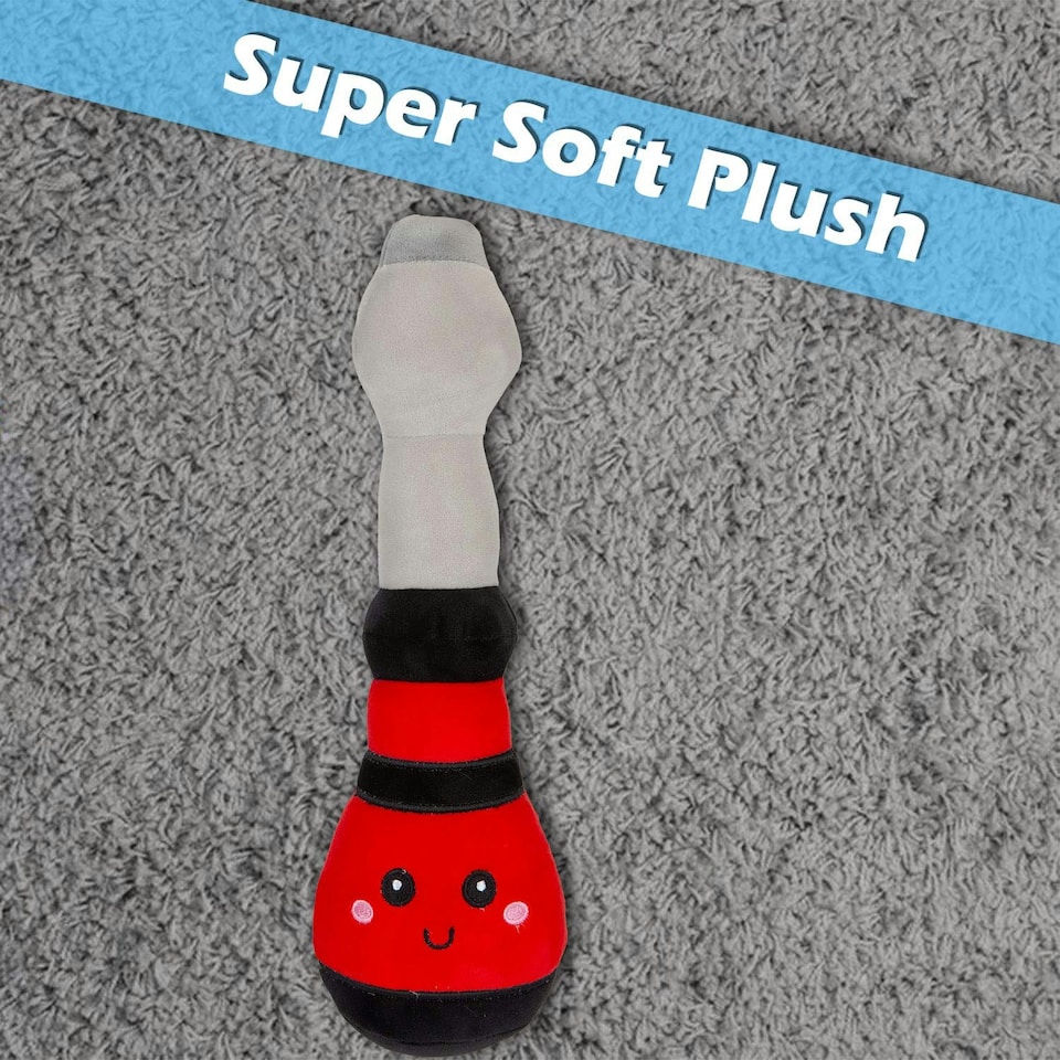 image 1 of Screwdriver Soft Toy Cute Plushie Huggable Cuddly Stuffed Toy 27cm Red