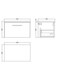 image 2 of Balterley Level Wall Hung 1 Drawer Vanity Unit with Laminate Worktop for Stylish Compact Bathroom Storage | Brown | Bleached Cuneo Oak