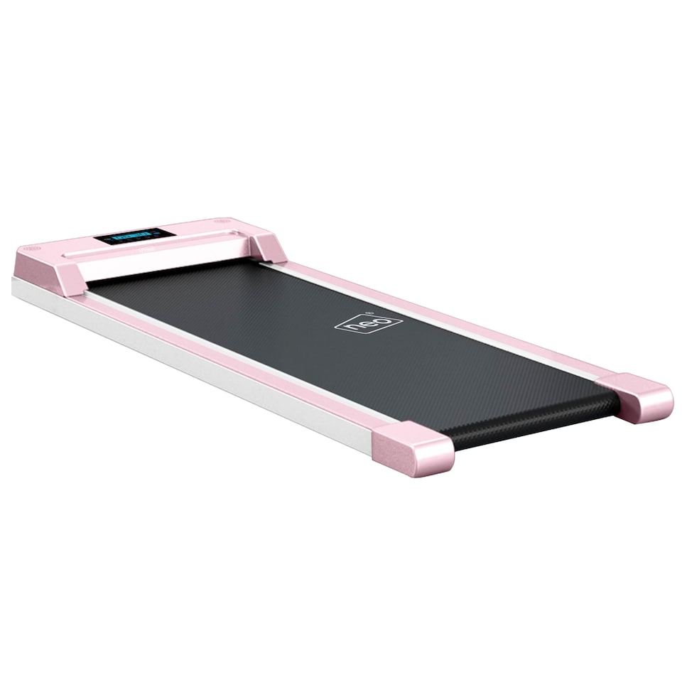 image 1 of Neo Under Desk Portable Walking Pad Treadmill Adjustable Speed Remote LED Display for Home Office Fitness Exercise Installation-Free | Pink