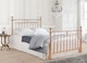 image 2 of 5ft King Size Antique Victorian style,polished Rose Gold finish traditional metal bed frame bedstead | Gold | Rose Gold | King