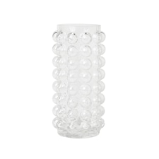 BHS Small Bobble Glass Vase, Clear