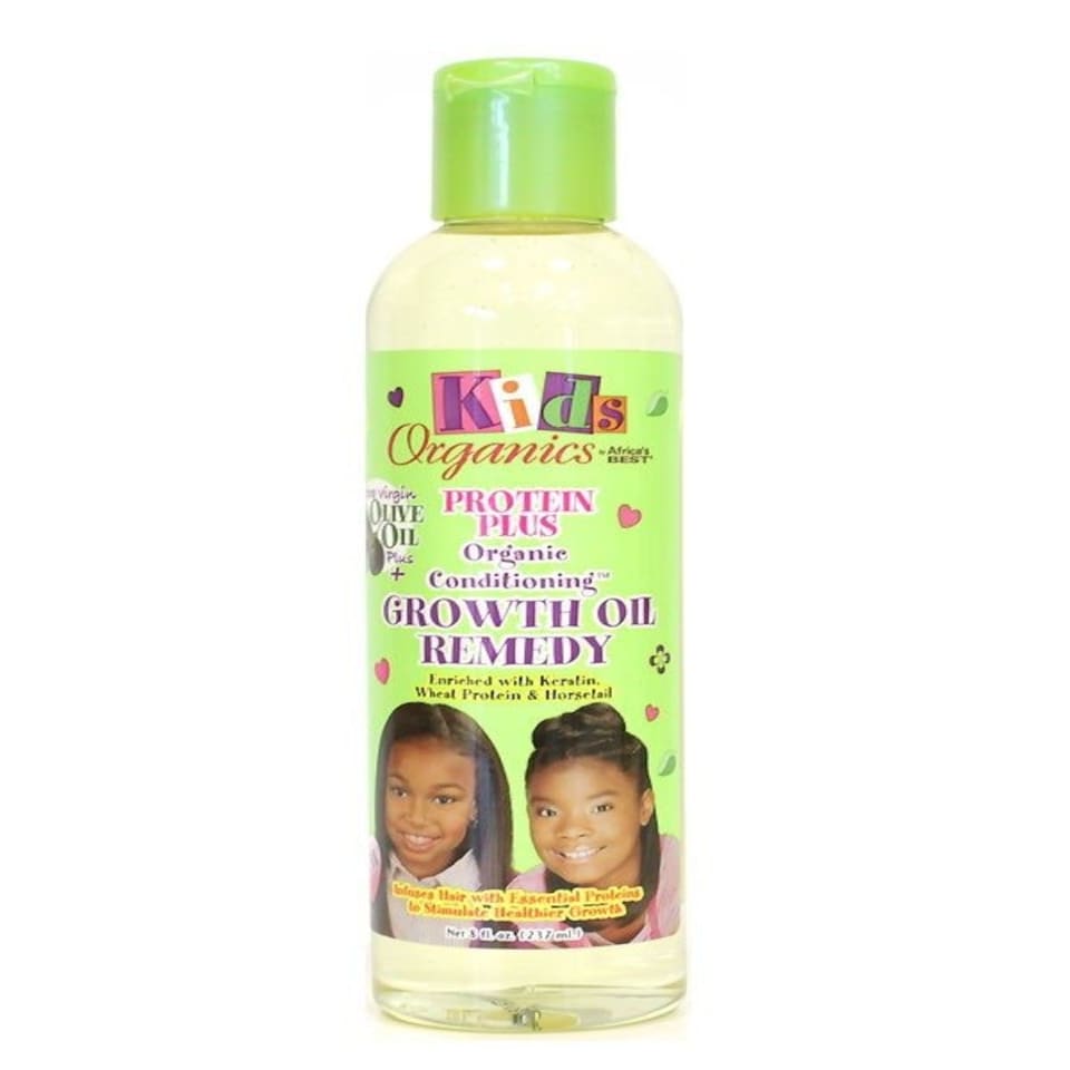 image 1 of Africa's Best Organic Kids Protein Plus Growth Oil Remedy 8oz
