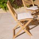 image 5 of Rowlinson Ashdown Folding 6 Seat Round Dining Set with Cushions N/A | Natural