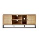 image 2 of Natural Stylish Rattan TV Unit Brown