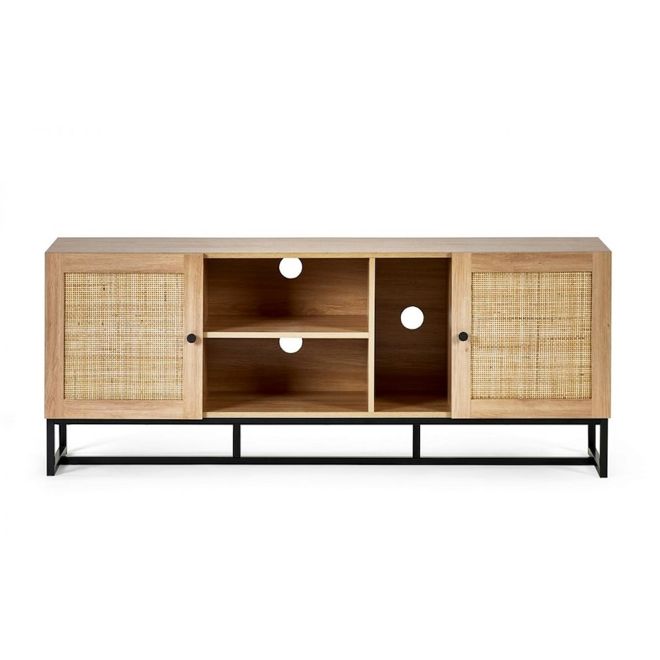image 1 of Natural Stylish Rattan TV Unit Brown
