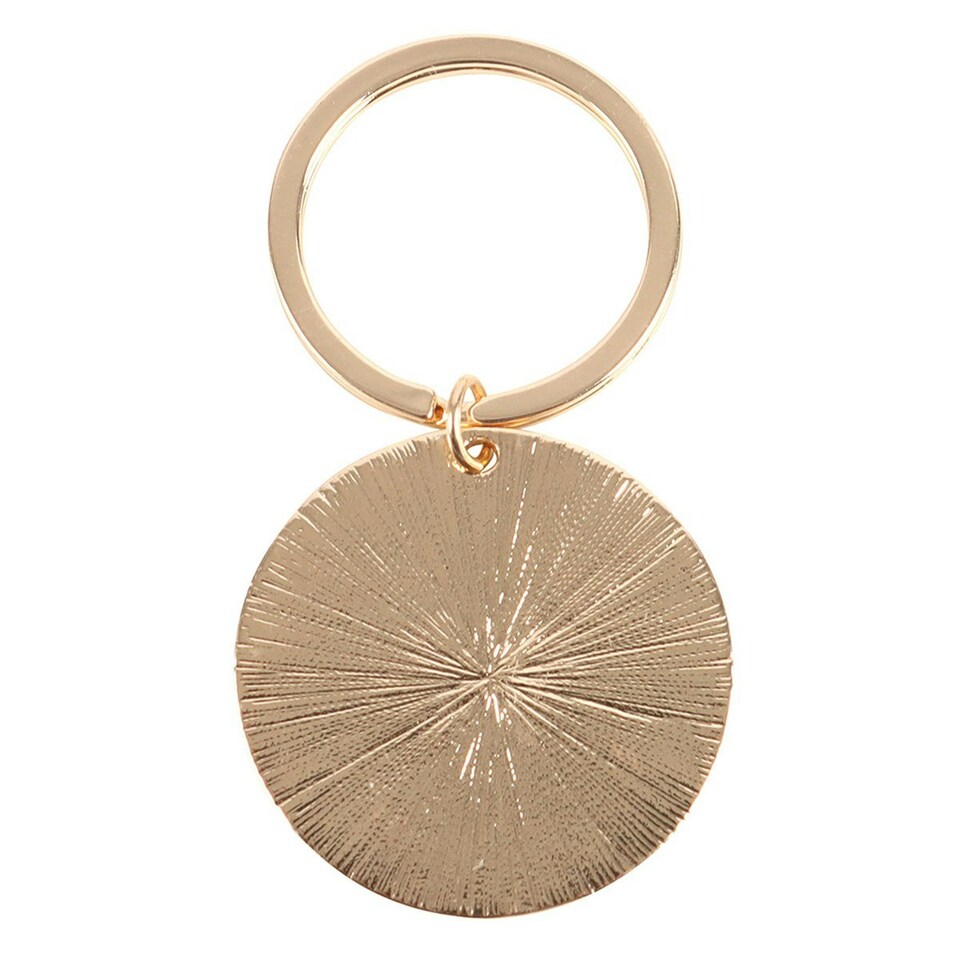 image 1 of Something Different Angel Number Keyring (Pack of 9) - Cream/Gold - One Size