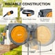 image 4 of Outsunny Retractable Hose Reel Wall Mounted with Lock, Orange