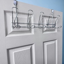 Showerdrape Lyrical Chrome Over Door Storage Hooks