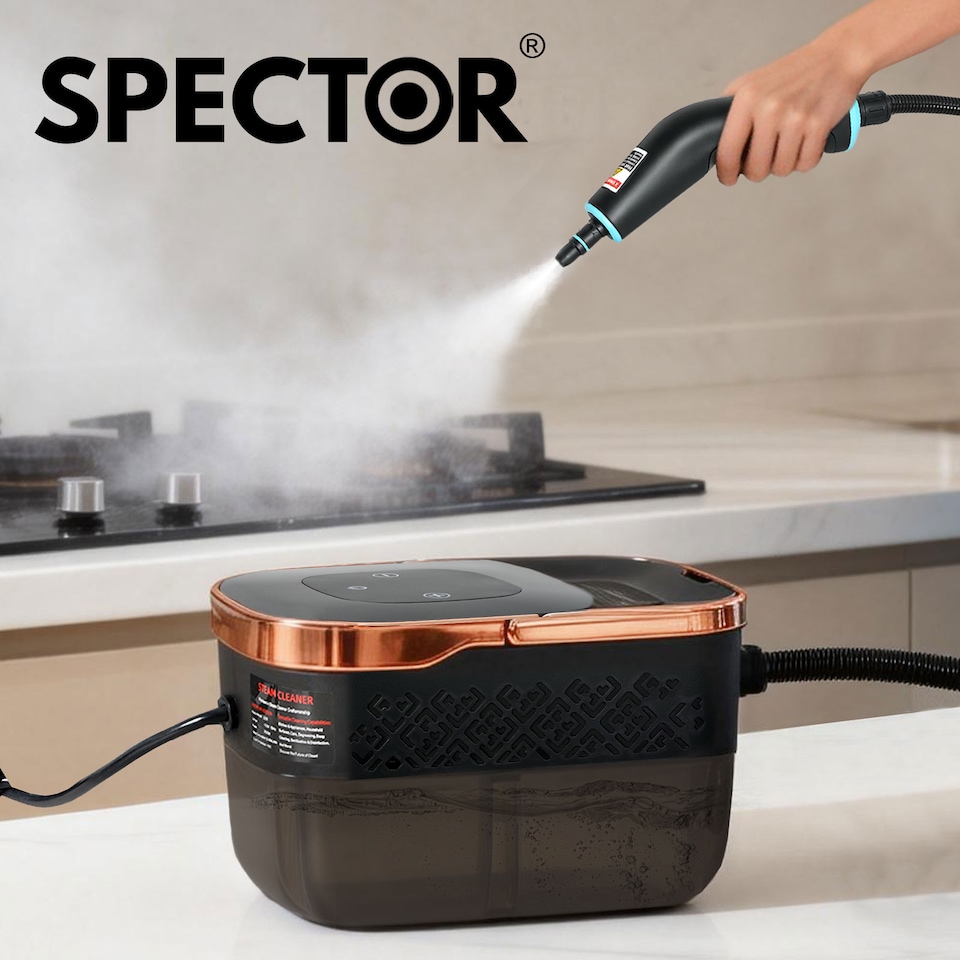 image 1 of Spector Steam Cleaner Portable Multipurpose Steamer with Tools 6 Level 1600ml