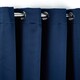 image 1 of Woven Thermal Blackout Eyelet Curtains Navy 228cm x 228cm Blue | Blue