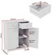 image 3 of Bath Vida Priano 2 Drawer 2 Door Freestanding Bathroom Cabinet, White