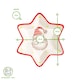 image 3 of Nicola Spring Father Christmas Star Serving Plates - 18cm - White | White | White