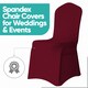 image 6 of Chair Cover Spandex Polyester Stretch, Flat Dining Slipcovers - 1pc