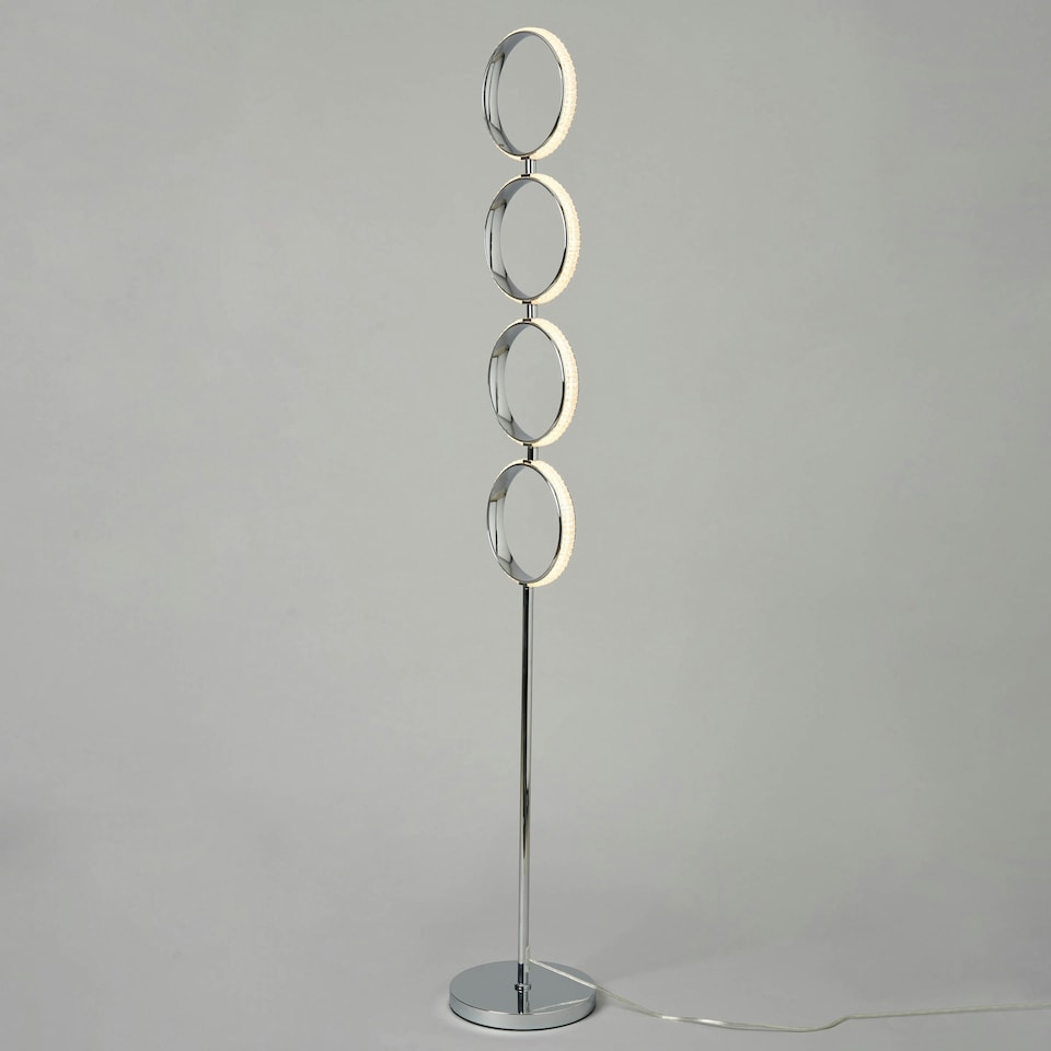 image 1 of BHS Lena Floor Lamp, Silver