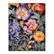 image 3 of Modern William Morris Style Elegant Anemone Black Framed Wall Art Print A4