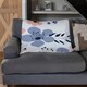 image 2 of Pink & Blue Flowers (Blanket)