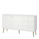 image 3 of Cumbria Sideboard 2 Doors + 3 Drawers White