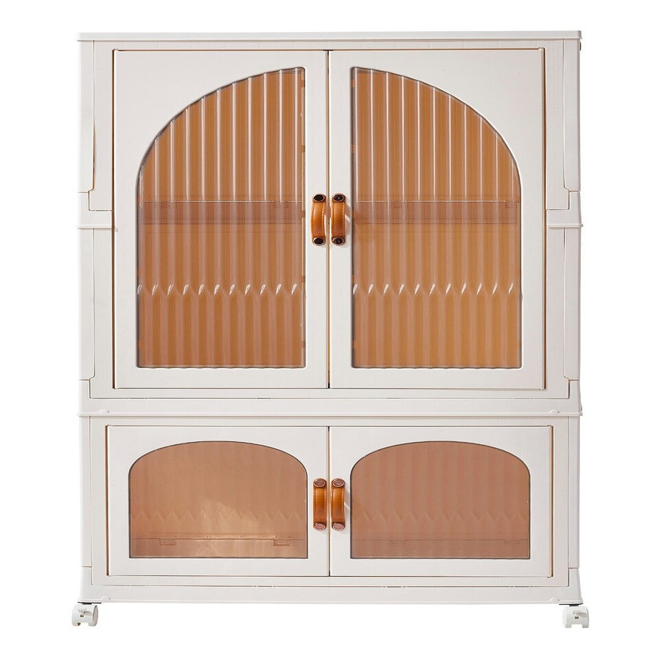 image 1 of Living and Home Foldable Wardrobe and Storage Box Organizer for Kids Room