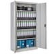 image 2 of Filing Cabinet Set - 5 height-adjustable shelves, lockable doors | Grey | grey | 40 x 90 x 180 cm | 2