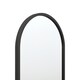 image 6 of The Vultus - New Black Metal Framed Double Arched Garden Wall Mirror 71" X 24" (180CM X 60CM) Suitable for Outside and Inside Black