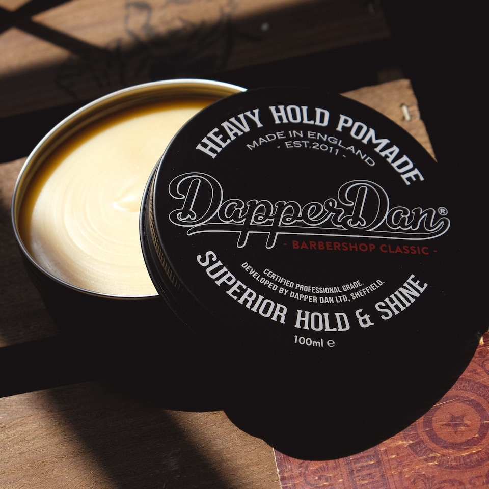 image 1 of Dapper Dan Heavy Hold Pomade 100ml | Black